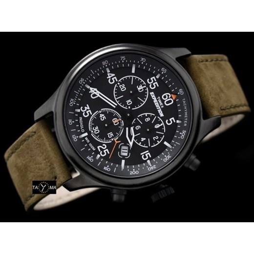 Zegarek męski TIMEX EXPEDITION T49938 (zt036a) zegarki-cc zielony analogowy