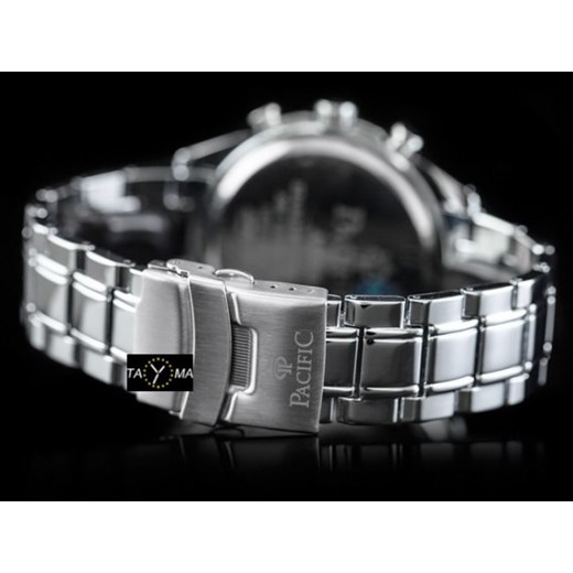 Zegarek męski PACIFIC A033 (zy029a) zegarki-cc szary srebrna