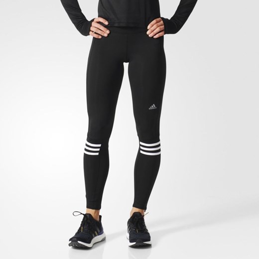 Spodnie biegowe adidas Response Long Tights W AA5662 hurtowniasportowa-net czarny dopasowane