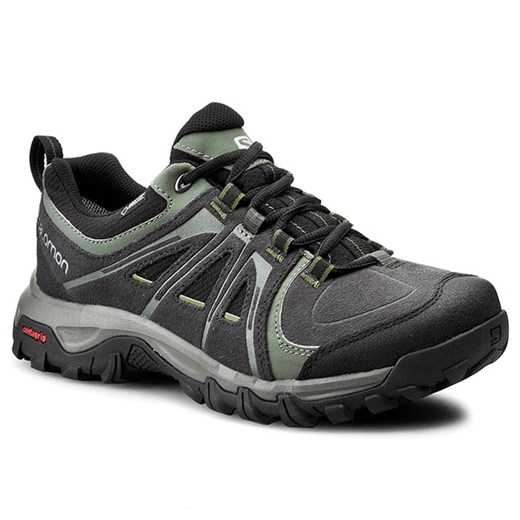 Trekkingi SALOMON - Evasion Gtx 376901 28 V0 Asphalt/Black/Genepi-X eobuwie-pl szary jesień