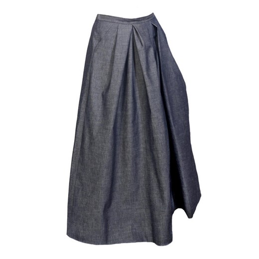 Dżinsowa spódnica maxi dawanda szary Długie spódnice