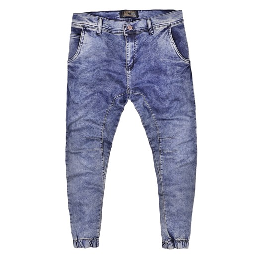 JOGGERY JEANSOWE - TJ2 risardi niebieski jeans