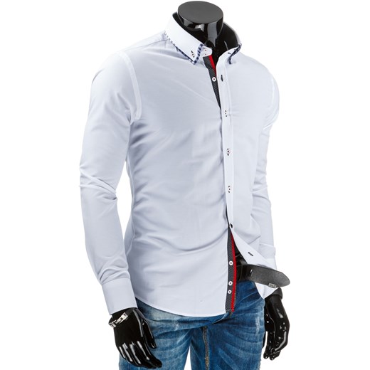 Koszula męska DSTREET biała (dx0937) dstreet szary fit