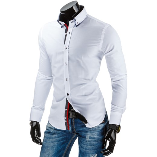 Koszula męska DSTREET biała (dx0937) dstreet szary klasyczny