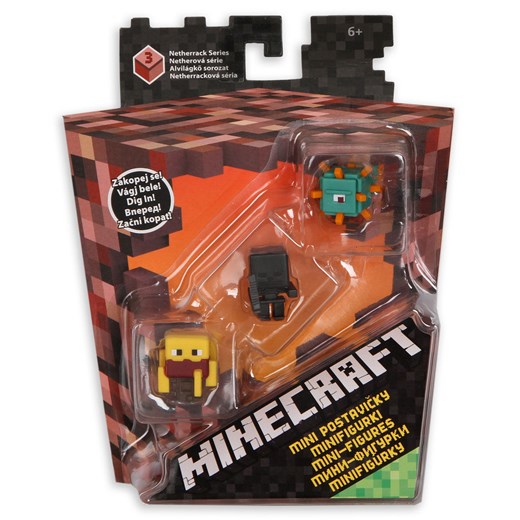 Minecraft, Seria 3, 3-pack - Darmowa dostawa do salonów empik! smyk-com brazowy
