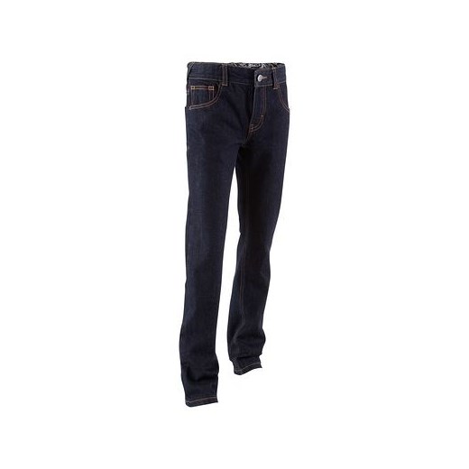 Jeansy skate dla dzieci decathlon czarny jeans