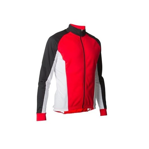 Bluza na rower męska decathlon czerwony młodzieżowy
