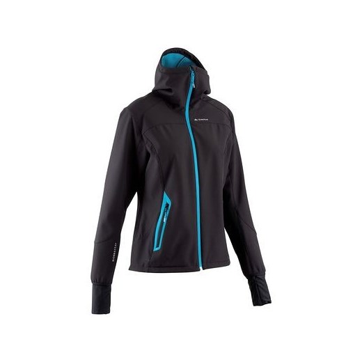 Softshell turystyczny damski Bionnassay 500 decathlon czarny sportowy