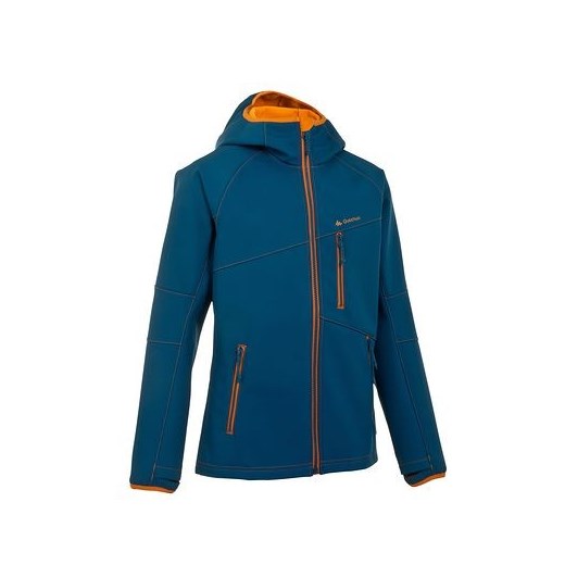 Softshell turystyczny dla dzieci Forclaz 900 decathlon granatowy ocieplane