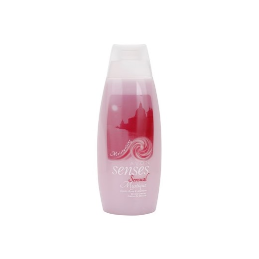 Avon Senses Sensual Mystique nawilżający krem pod prysznic (Shower Cream With Exotic Rose And Jasmine) 500 ml + do każdego zamówienia upominek. iperfumy-pl szary krem nawilżający