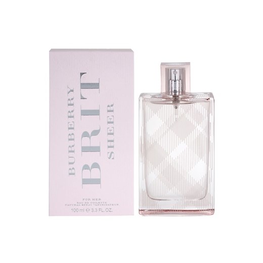 Burberry Brit Sheer woda toaletowa dla kobiet 100 ml  + do każdego zamówienia upominek. iperfumy-pl rozowy damskie