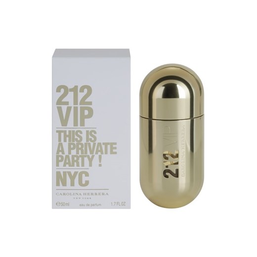 Carolina Herrera 212 VIP woda perfumowana dla kobiet 50 ml  + do każdego zamówienia upominek. iperfumy-pl szary damskie