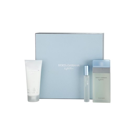 Dolce & Gabbana Light Blue zestaw upominkowy IX. woda toaletowa 100 ml + krem do ciała 100 ml + woda toaletowa 7,4 ml + do każdego zamówienia upominek. iperfumy-pl zielony 