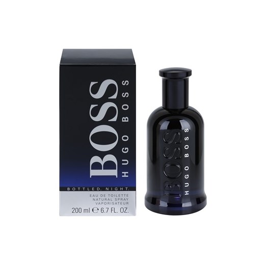 Hugo Boss Boss No. 6 Bottled Night woda toaletowa dla mężczyzn 200 ml  + do każdego zamówienia upominek. iperfumy-pl czarny męskie