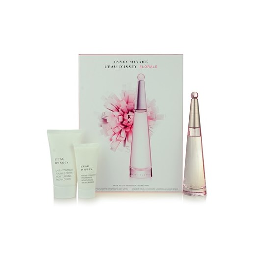 Issey Miyake L'Eau d'Issey Florale zestaw upominkowy III. woda toaletowa 50 ml + mleczko do ciała 75 ml + żel pod prysznic 30 ml + do każdego zamówienia upominek. iperfumy-pl zielony 