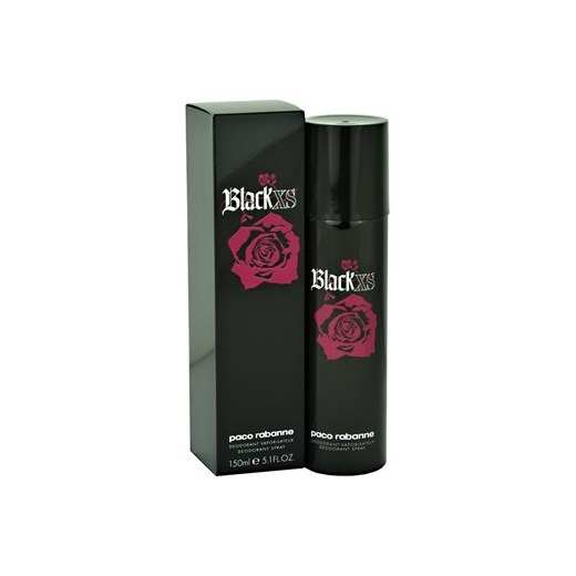 Paco Rabanne XS Black for Her dezodorant w sprayu dla kobiet 150 ml  + do każdego zamówienia upominek. iperfumy-pl czarny damskie