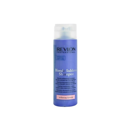 Revlon Professional Interactives Blonde Sublime szampon (Blonde Enhancing Shampoo) 250 ml + do każdego zamówienia upominek. iperfumy-pl niebieski