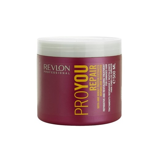 Revlon Professional Pro You Repair maseczka  do włosów zniszczonych zabiegami chemicznymi (Reparative and Revitalizing Treatment) 500 ml + do każdego zamówienia upominek. iperfumy-pl czerwony 