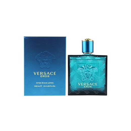 Versace Eros woda po goleniu dla mężczyzn 100 ml  + do każdego zamówienia upominek. iperfumy-pl niebieski męskie