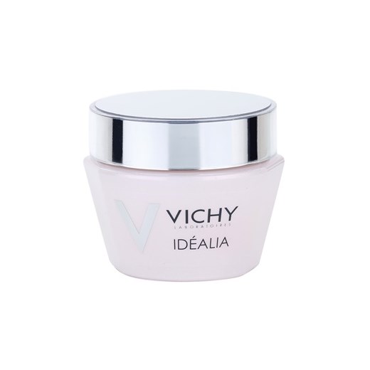 Vichy Idéalia kuracja wygładzająco - rozjaśniająca do skóry suchej (Smoothing And Illuminating Cream) 50 ml + do każdego zamówienia upominek. iperfumy-pl rozowy skóra