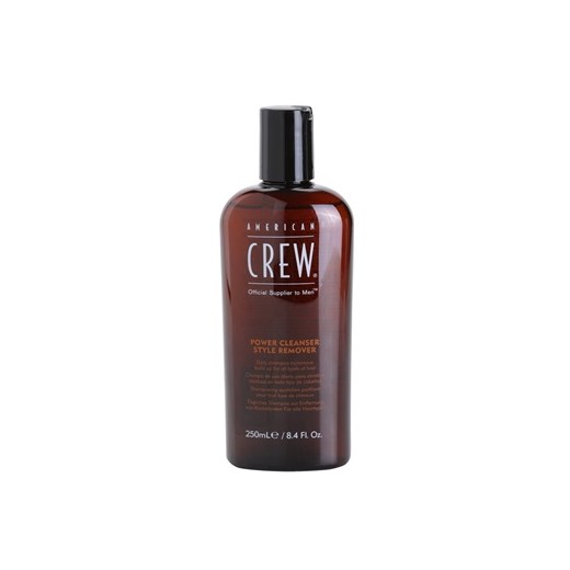American Crew Classic szampon oczyszczający do codziennego użytku (Power Cleanser Style Remover) 250 ml + do każdego zamówienia upominek. iperfumy-pl szary klasyczny