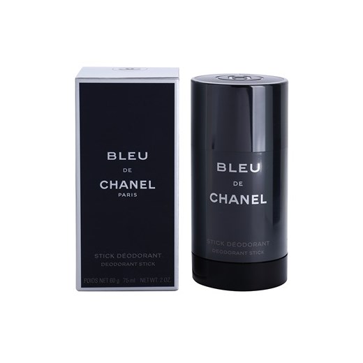 Chanel Bleu de Chanel dezodorant w sztyfcie dla mężczyzn 75 ml  + do każdego zamówienia upominek. iperfumy-pl czarny męskie