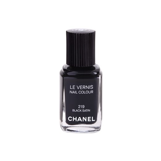 Chanel Le Vernis lakier do paznokci odcień 219 Black Satin (Nail Colour) 13 ml + do każdego zamówienia upominek. iperfumy-pl czarny 