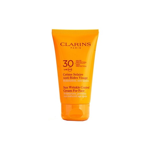 Clarins Multi Cellular Protection krem do opalania do twarzy SPF 30 SPF 30 (Sun Wrinkle Control Cream For Face) 75 ml + do każdego zamówienia upominek. iperfumy-pl zolty 