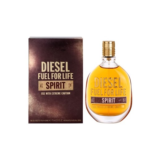 Diesel Fuel for Life Spirit woda toaletowa dla mężczyzn 75 ml  + do każdego zamówienia upominek. iperfumy-pl brazowy męskie