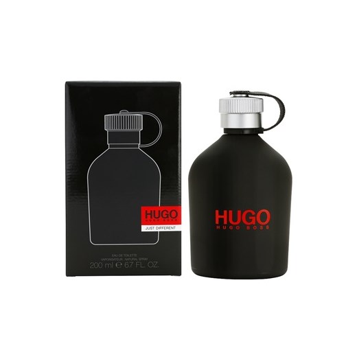 Hugo Boss Hugo Just Different woda toaletowa dla mężczyzn 200 ml  + do każdego zamówienia upominek. iperfumy-pl czarny balowe