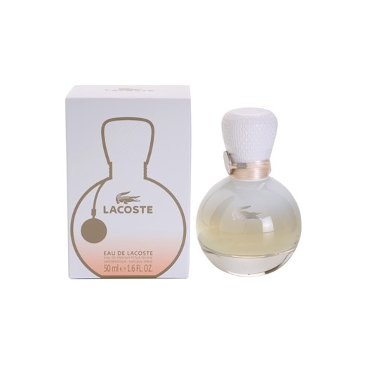 Lacoste Eau de Lacoste pour Femme woda perfumowana dla kobiet 50 ml  + do każdego zamówienia upominek. iperfumy-pl szary damskie