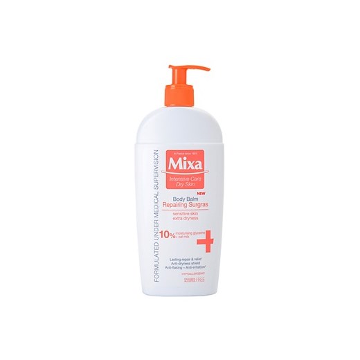 MIXA Anti-Dryness balsam do ciała do skóry bardzo suchej (Body Balm Repairing Surgras) 400 ml + do każdego zamówienia upominek. iperfumy-pl bezowy skóra