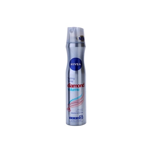 Nivea Diamond Volume lakier do włosów nadający objętość i blask (Styling Spray) 250 ml + do każdego zamówienia upominek. iperfumy-pl niebieski 