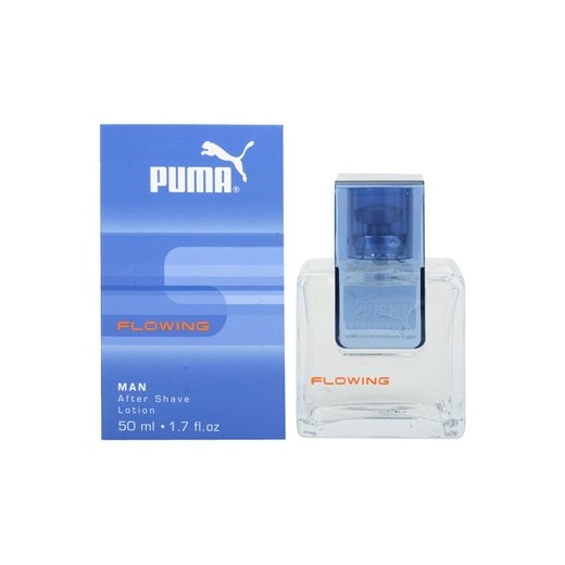 Puma Flowing Man woda po goleniu dla mężczyzn 50 ml + do każdego zamówienia upominek. iperfumy-pl niebieski męskie