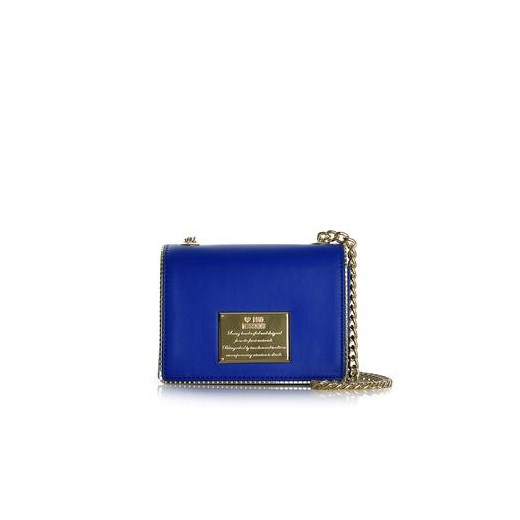 Love Moschino mała torebka na ramię niebieska royal-point niebieski casual