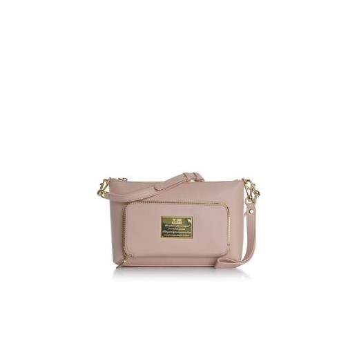 Love Moschino mała torebka na ramię różowa royal-point bezowy casual