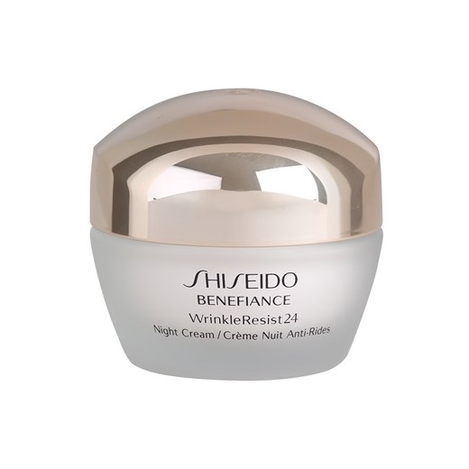 Shiseido Benefiance Wrinkle Resist 24 przeciwzmarszczkowy krem na noc (Night Cream) 50 ml + do każdego zamówienia upominek. iperfumy-pl szary przeciwzmarszczkowy
