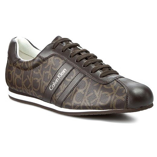 Sneakersy CALVIN KLEIN PLATINUM - George Iconogram/Smooth O11082 Brown eobuwie-pl szary casual
