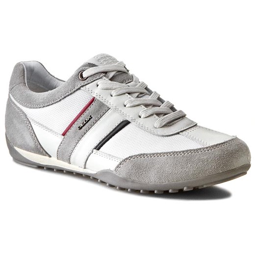 Sneakersy GEOX - U Wells C U52T5C 02211 C0130  White/Ice eobuwie-pl szary jesień