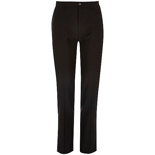 Black smart skinny trousers  river-island czarny Spodnie skinny damskie