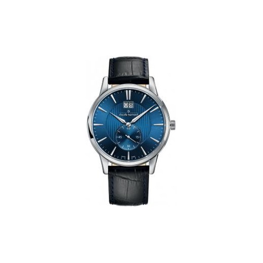 Zegarek męski Claude Bernard - 64005 3 BUIN - GWARANCJA ORYGINALNOŚCI - DOSTAWA DHL GRATIS - GRAWER - RATY 0% swiss niebieski klasyczny