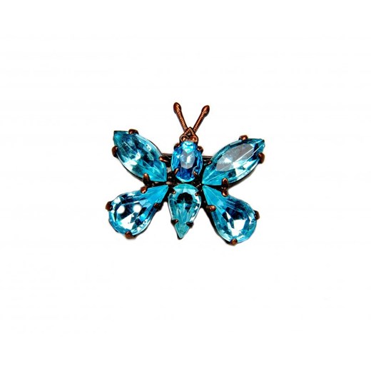 Broszka motyl kiara-sztuczna-bizuteria-jablonex zielony motyle