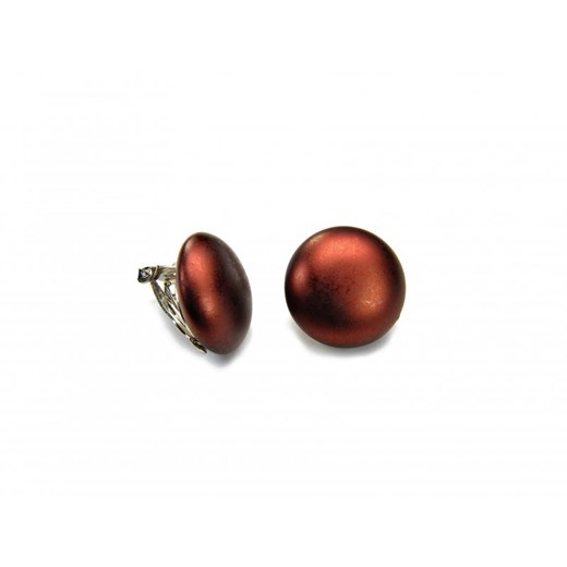 Klipsy brązowe perłowe kiara-sztuczna-bizuteria-jablonex brazowy perły