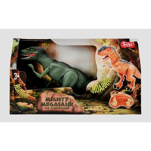 Smiki, Dinozaur zdalnie sterowany Elociraptor Mighty Megasaur - Darmowa dostawa do salonów empik! smyk-com brazowy wiosna