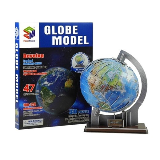 Puzzle 3D Globus - Darmowa dostawa do salonów empik! smyk-com czarny wiosna