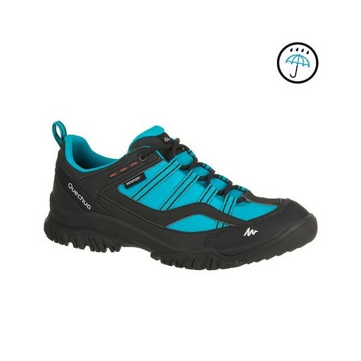Buty turystyczne niskie damskie Arpenaz 100 L Novadry nieb. decathlon szary jesień