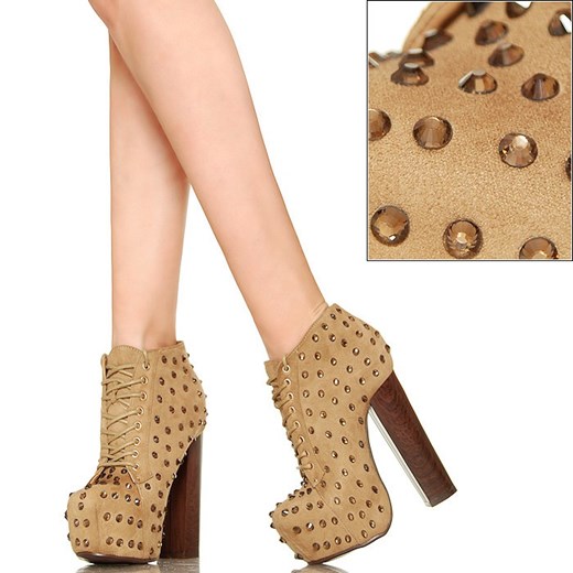 Ciemno Beżowe Lity - Złote Cyrkonie buu-pl brazowy cyrkonia