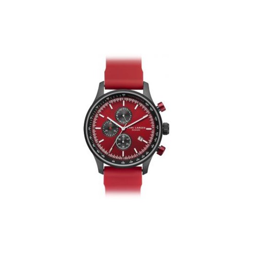 Zegarek męski Lars Larsen - 133CRRS - GWARANCJA ORYGINALNOŚCI - DOSTAWA DHL GRATIS - GRAWER - RATY 0% swiss czerwony okrągłe