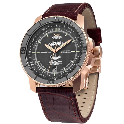 ZEGAREK Vostok Europe Ekranoplan 2432/5459159 Automatic Line otozegarki bezowy elegancki