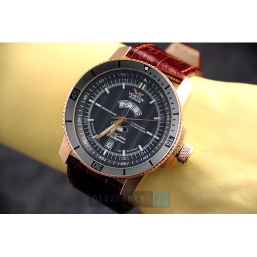 ZEGAREK Vostok Europe Ekranoplan 2432/5459159 Automatic Line otozegarki szary koronka
